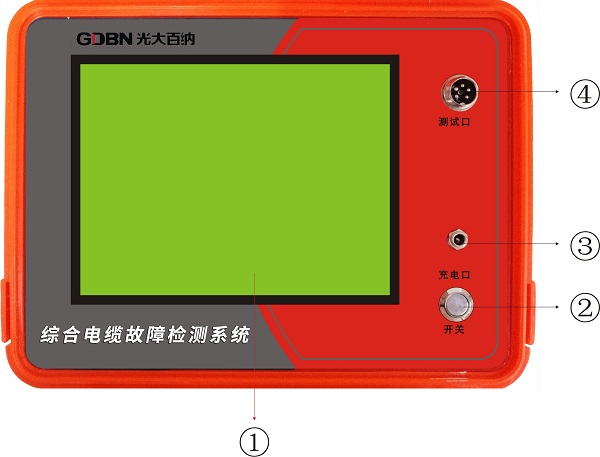 綜合電纜故障測試系統設備面板